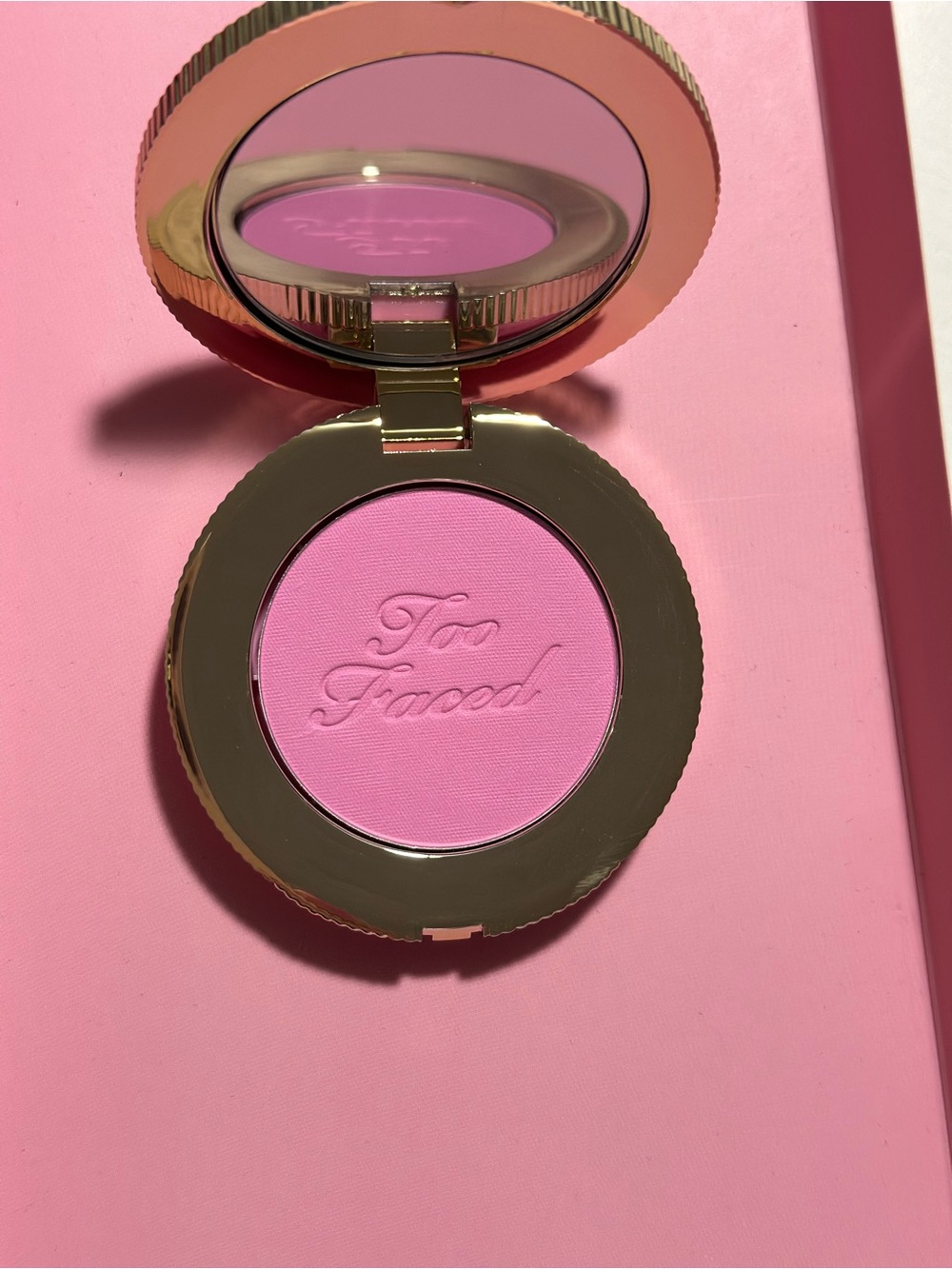 Too Faced Blush - candy clouds cool pink NWT